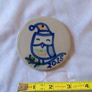 2015 M.A. Hadley Owl Holiday Ornament HTF Mary Hadley Ornament